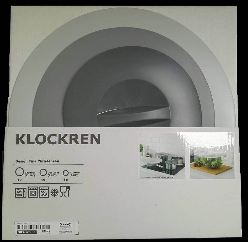 IKEAシリコン鍋蓋KLOCKREN　